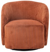 Оранжево кресло от рипсено кадифе Pradi – Bloomingville