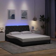 3310679 vidaXL Рамка за легло със светодиод без матрак, 160x200 см, плат