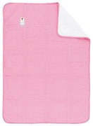 Розово и бяло покривало за детско легло , 100 x 150 cm - Tiseco Home Studio