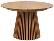 Кръгла сгъваема трапезна маса с дъбов плот ø 120 cm Osaka – House Nordic