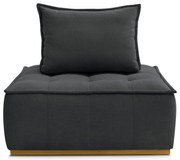 Тъмносиво шенилово кресло Elisa – Bobochic Paris