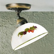 Kolarz 731.10.121 - Полилей за повърхностен монтаж NONNA 1xE27/75W/230V Ø 20 см грозде/ягоди