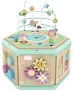Tooky Toy - Дървен активен куб, 7 в 1