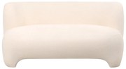 Бял диван от букле 142 cm Ardor – Leitmotiv