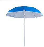 Плажен чадър MUHLER 2119 1008628, Ø160 см, Висок 195 см, 8 ребра, UV защита UPF 50+, Чупещо рамо, Син