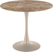 Кръгла трапезна маса с керамичен плот ø 90 cm Malta – Actona