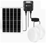 Aigostar - LED Соларна лампа 2xLED/70W/12V 12000 mAh 6500K Ø 20,5 см