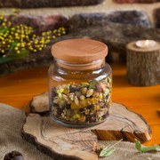 Буркан с капак, натурален цвят