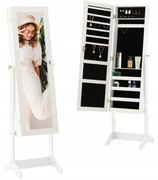 Шкаф за бижута с огледало 41,5 x 36,5 x 147 cm