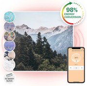 Klarstein Wonderwall Air Art Smart, инфрачервен нагревател, 60 х 60 см, 350 W, апликация, гора