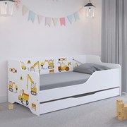 Детско легло за малки строители 160х80 см