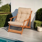 Градински стол My008, цвят Кафяв Кремав