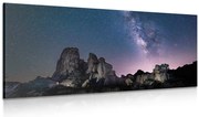 Картина на платно – Звездно небе над скалите