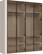 Гардероб Dutchess четирикрил стъкло