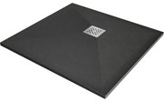 Mexen Stone+ композитен квадратен душ 100 x 100 см, антрацит - 44711010