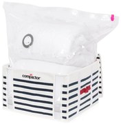 Кутия за съхранение на дрехи Medium Mariniere 3D Vacuum Bag, 125 л - Compactor