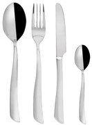 Прибори за хранене от неръждаема стомана в сребрист цвят 24 бр. Shape – Orion