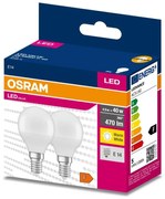 К-кт 2x LED Крушка P45 E14/4,9W/230V 3000K - Osram