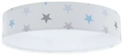 LED Димируем плафон GALAXY KIDS LED/24W/230V звезди бял/сив/син + д.у.