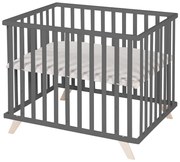 Тъмно сива кошара от букова дървесина 75x100 cm Lil Planet - Roba