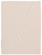 Светлокафяв стреч чаршаф 140x200 cm - B.E.S.