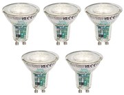 Комплект от 5 умни GU10 50мм LED крушки, прозрачни, 4.7W, 345 lm, 2200-4000K