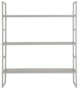 Светлосив метален стенен рафт на няколко нива 48 cm Beja – House Nordic