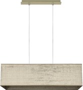 Пендел БРИК, никел, абажур Сарай Бронз, 4xE27