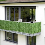Зелен пластмасов балконски параван 300x100 cm Ivy – Maximex