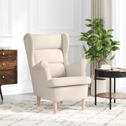 4016907 vidaXL Фотьойл бял 74x84x100 cm Linen