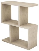 Странична маса CROS с мраморен декор, бежова