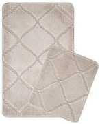 Светлокафяви килими за баня в комплект от 2 бр. 50x80 cm Cizgili – Foutastic