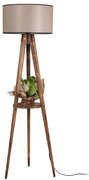 Подова лампа TRIPOD 1xE27/60W/230V бежово/кафяво