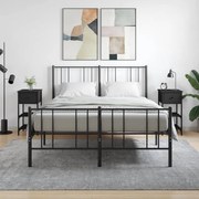 825974 vidaXL Нощни шкафчета 2 бр черни 34x36x70 см инженерно дърво