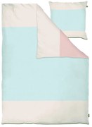 Светлосиньо единично спално бельо от памук перкал 140x200 cm Colore – Mette Ditmer Denmark