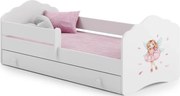 Kids bed Leomari-Розово - бяло