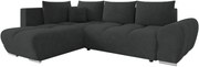 Ъглов диван Forrest-Антрацит-Ляв