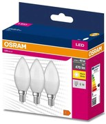 К-кт 3x LED Крушка B38 E14/4,9W/230V 3000K - Osram