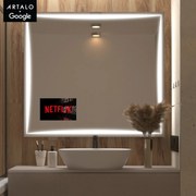 SMART огледало със светодиодно осветление M5 premium + SmartScreen with Google TV