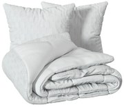 Спално бельо atmosphera Edie, Жакард, 240x220 cm, Бял