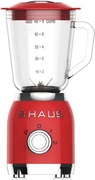 Блендер Swiss Haus SH-BL1915, 600W, 1.5 л, 20000 об/мин, 2 скорости + импулси, Турбо, Стъклена кана, Червен