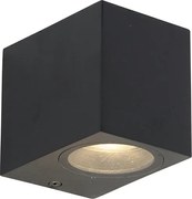 Модерна стенна лампа черна GU10 50mm IP44 - Baleno