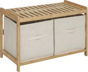 Пейка за съхранение 5five Tidy Box, 2 отделения, Бамбук