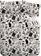 Черно-бежово единично спално бельо 135x200 cm Enchanted Witchcraft – Catherine Lansfield