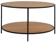 Кръгла масичка за кафе с дъбов плот в естествен цвят ø 80 cm Vita - House Nordic