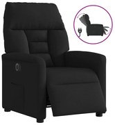 3303014 vidaXL Електрически стол реклайнер, черен, текстил