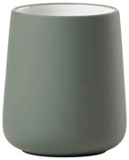 Зелена порцеланова чаша за четки за зъби Nova - Zone