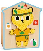 Djeco - Пъзел Дървен 3 бр Dressup Mix DJ01678G