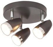 Карен 6514 LED / 3х4W /IP20, сив антарацит/хром