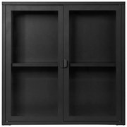 Черна метална висяща витрина 80x80 cm Brisbane – House Nordic